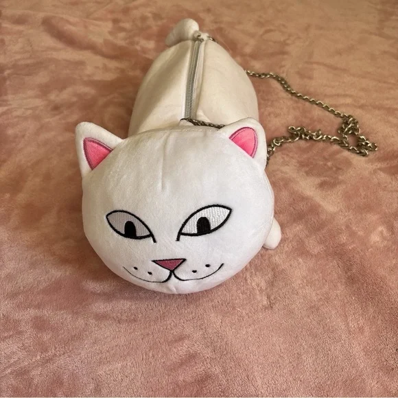RIPNDIP Lord Nermal White Plush Carrying Bag - Picture 2 of 2